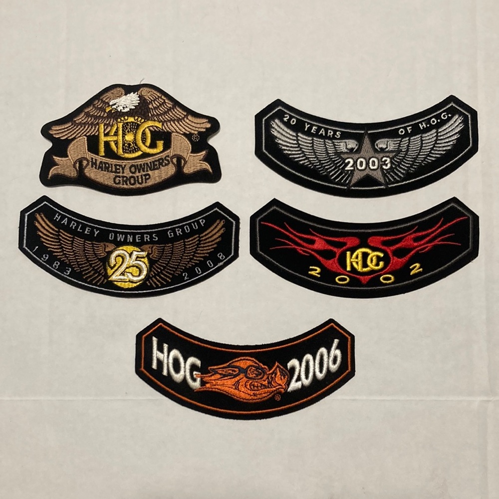 Harley Davidson HOG Harley Owners Group Patch Lot 2002 2003 2006 2008